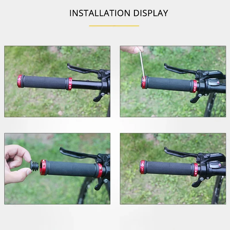 2PCS Lock on Bicycle Grips Rub - Commuter Bike Lock 评论和价格