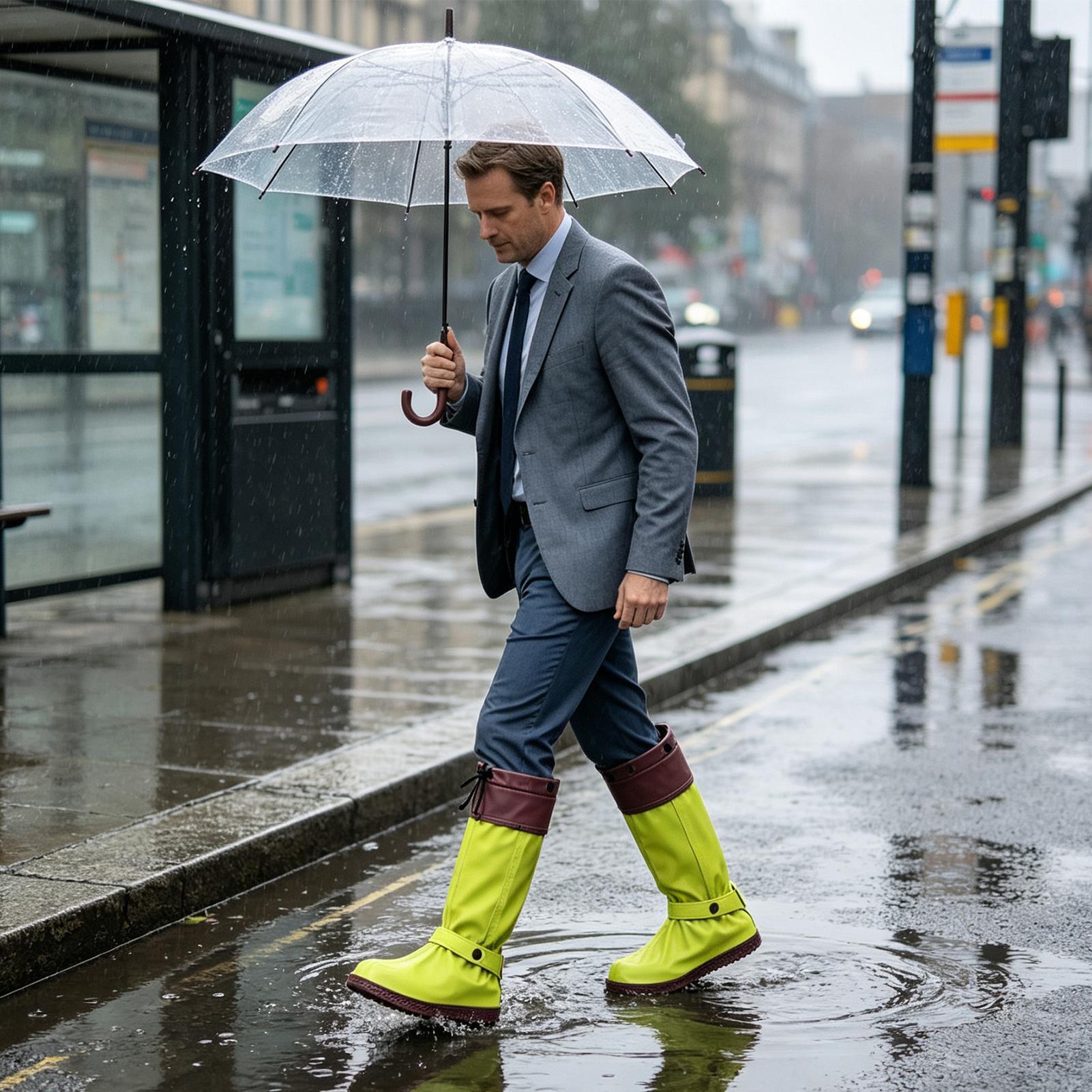 Rain Boot Covers Zipper Reusab - Cycling Commute In Rain 评论和价格